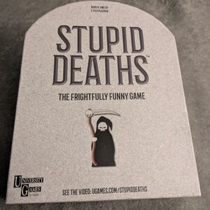 Stupid Deaths Board Game – Complete – Dark Humor Party Game – 2–6 Players –